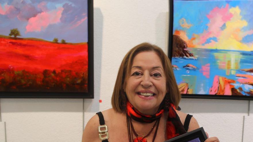 Geles en su exposición en Galería Gigarpe. | JAVIER LORENTE