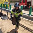 Los servivcios de emergencias en accidente de tráfico ocurrido en Murcia