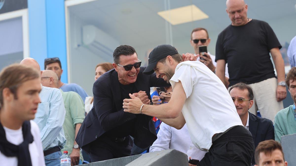 Galería: Piqué en Ibiza para ver el partido de la UD-Andorra