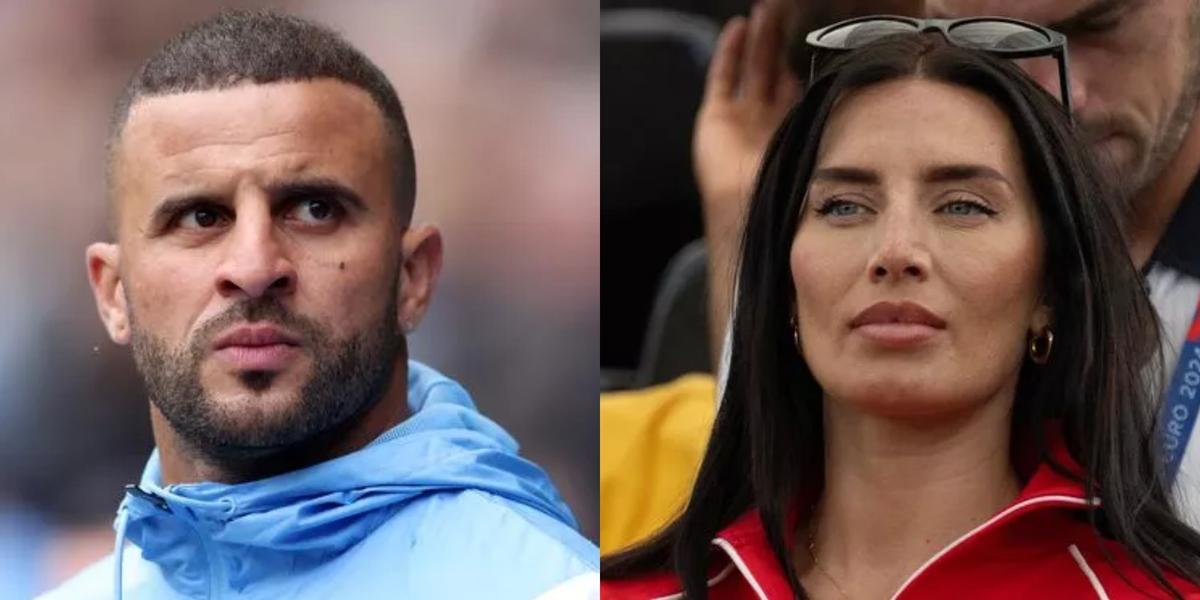 Kyle Walker y su, de momento, esposa, Annie Kilner.