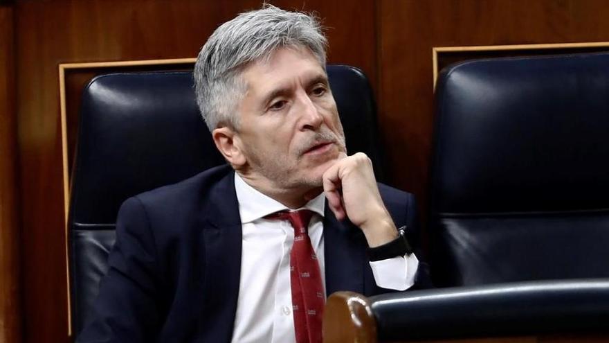 Fernando Grande-Marlaska, ministro del Interior, en el Congreso el pasado miércoles.