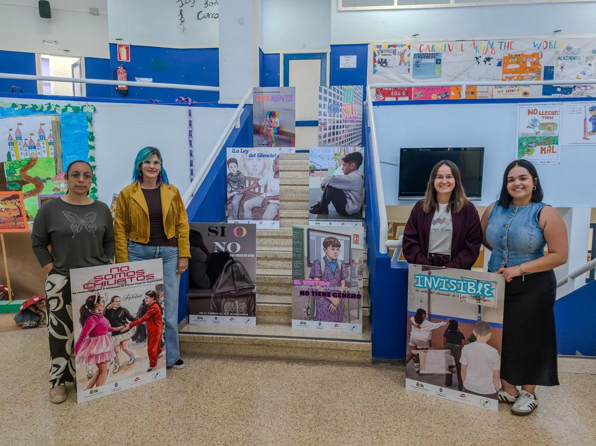 Minerva Suárez, Elena Fernández, Emily Quintana y Victoria Pérez