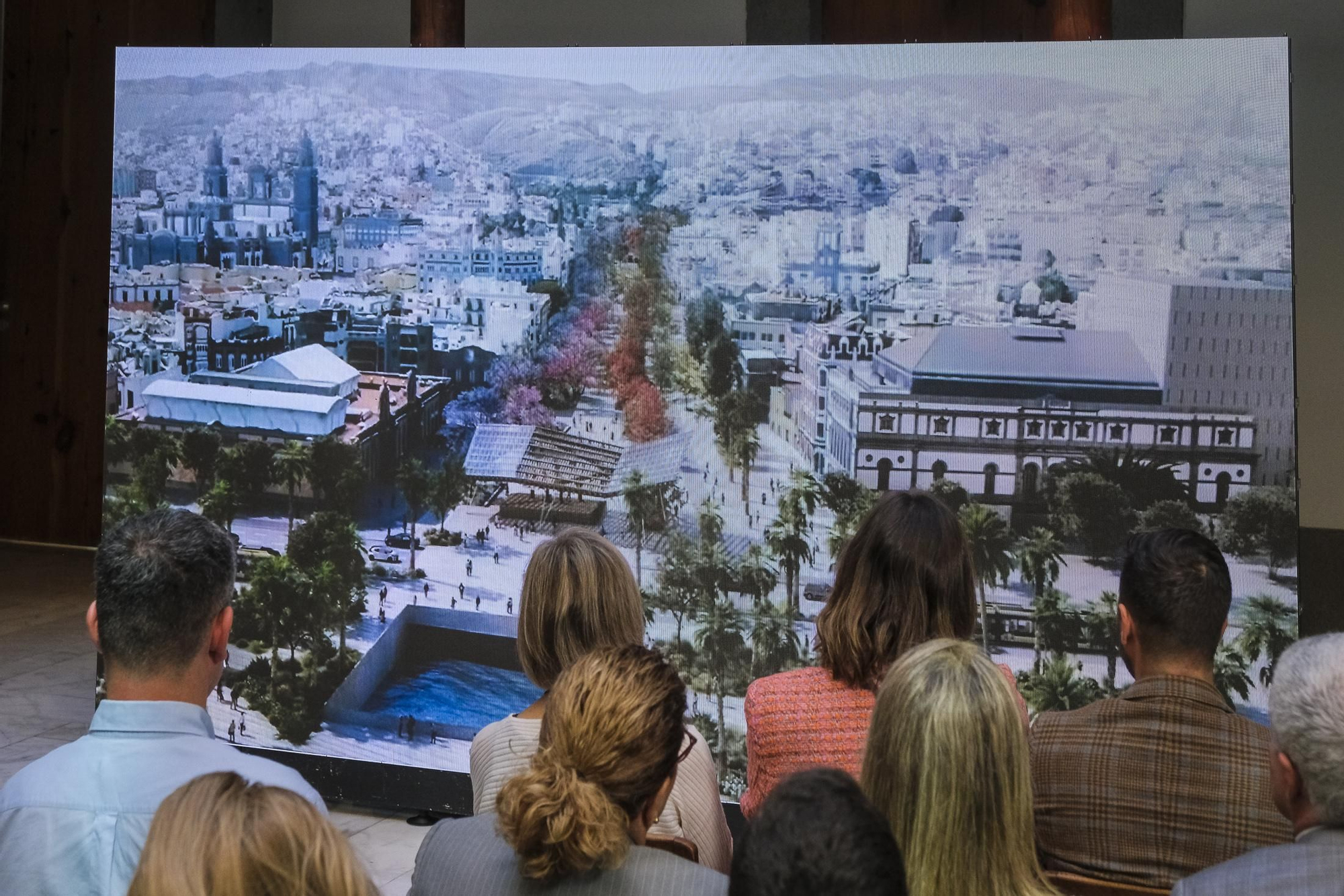 Presentación de anteproyectos finalistas del paseo Guiniguada