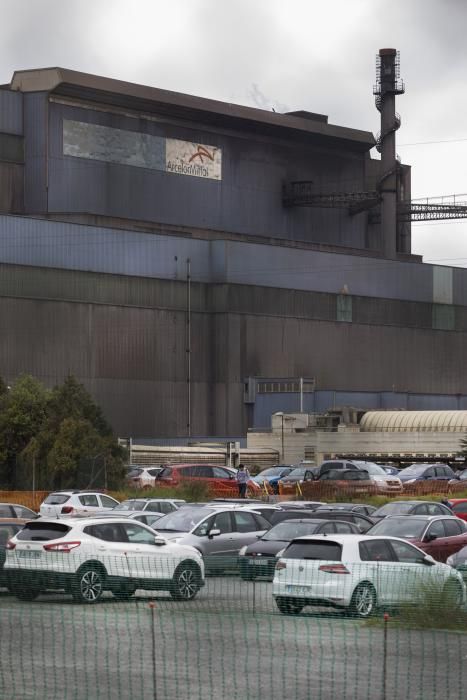 Jornada de trabajo en Arcelor en plena pandemia