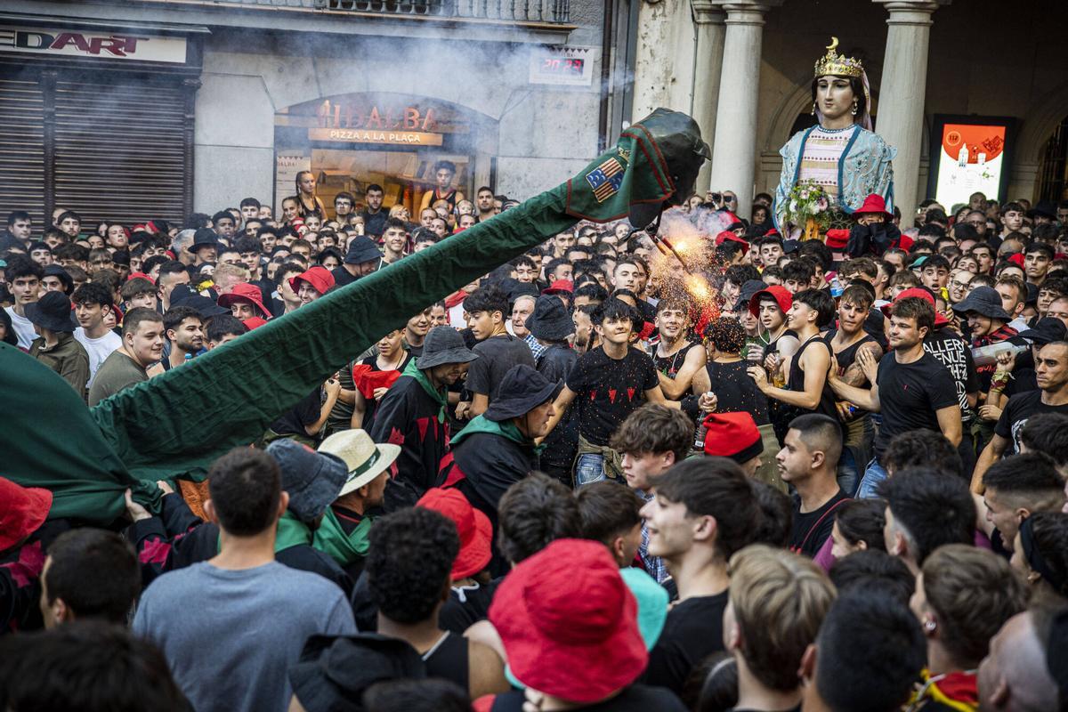 El Passacarrers de Patum d'aquest dimecres al vespre, en imatges