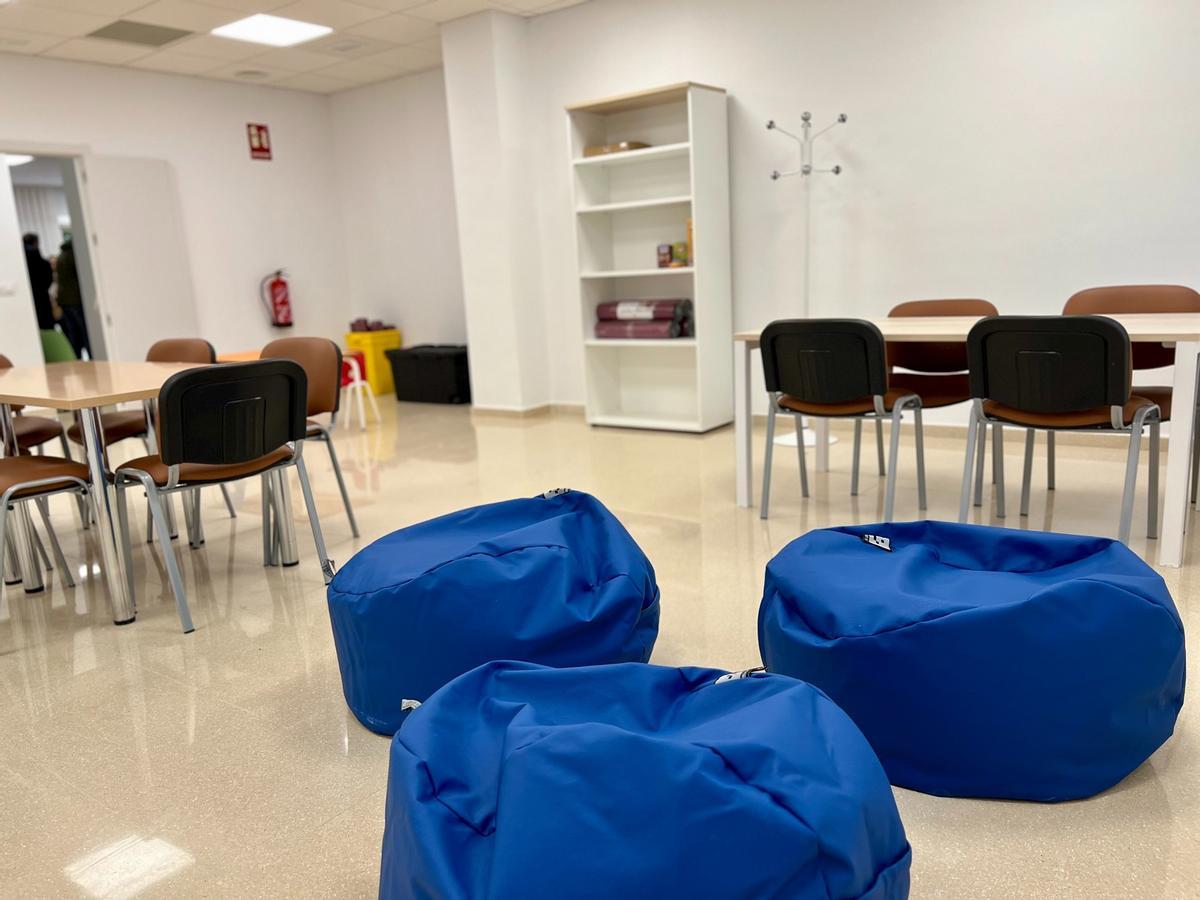 Una de las salas de la nueva unidad de salud mental en Cabra.