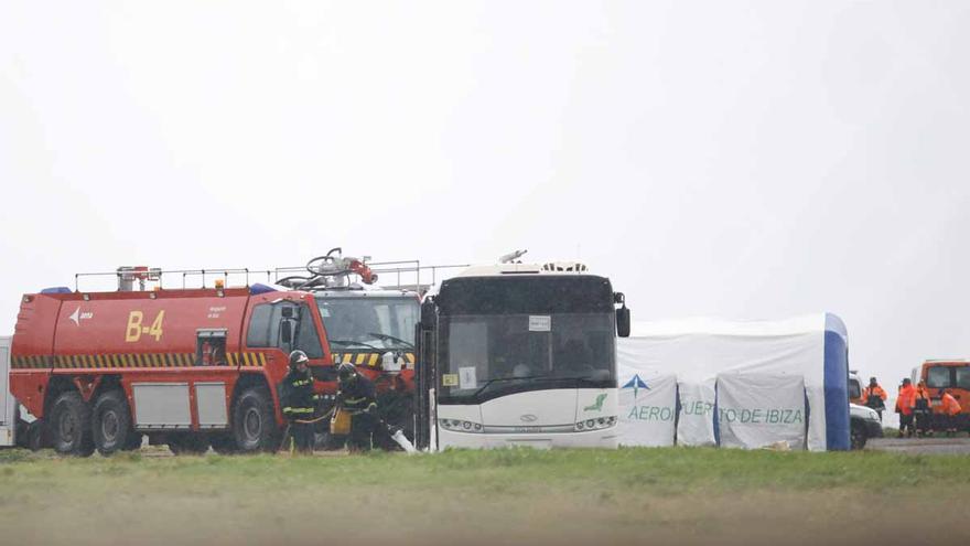 Simulacro de accidente aéreo en el aeropuerto