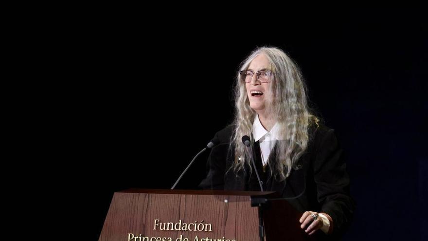 Patti Smith: "Este premio, cerca de cumplir los 80, es un incentivo para seguir trabajando y tratar de dar esperanza a las nuevas generaciones"