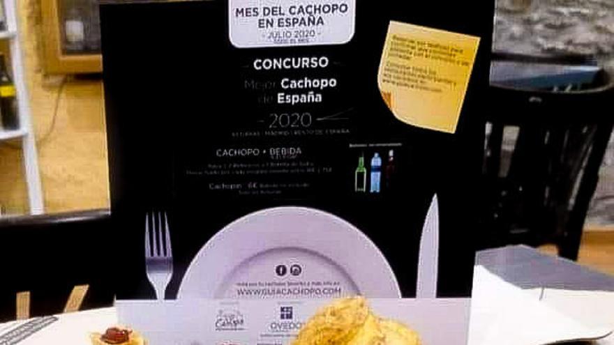 Mejor cachopo de Asturias 2020 de la Guía del Cachopo, del Café Madrid, en Cangas del Narcea.