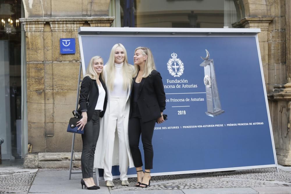 Premios Princesa de Asturias 2019: Lindsey Vonn posa en el hotel de la Reconquista y ofrece su primera rueda de prensa