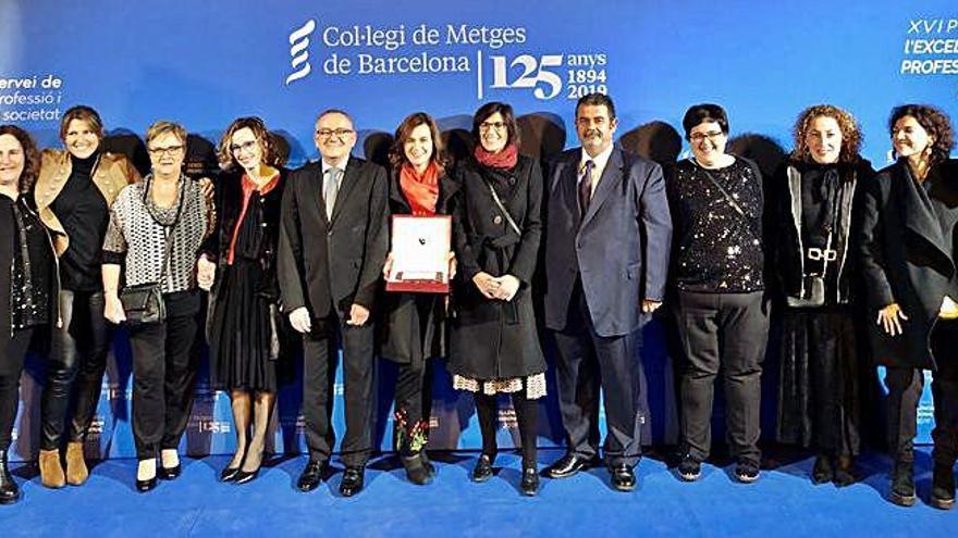 Equip del PADES Bages que va rebre el reconeixement en l&#039;acte que es va celebrar a Barcelona