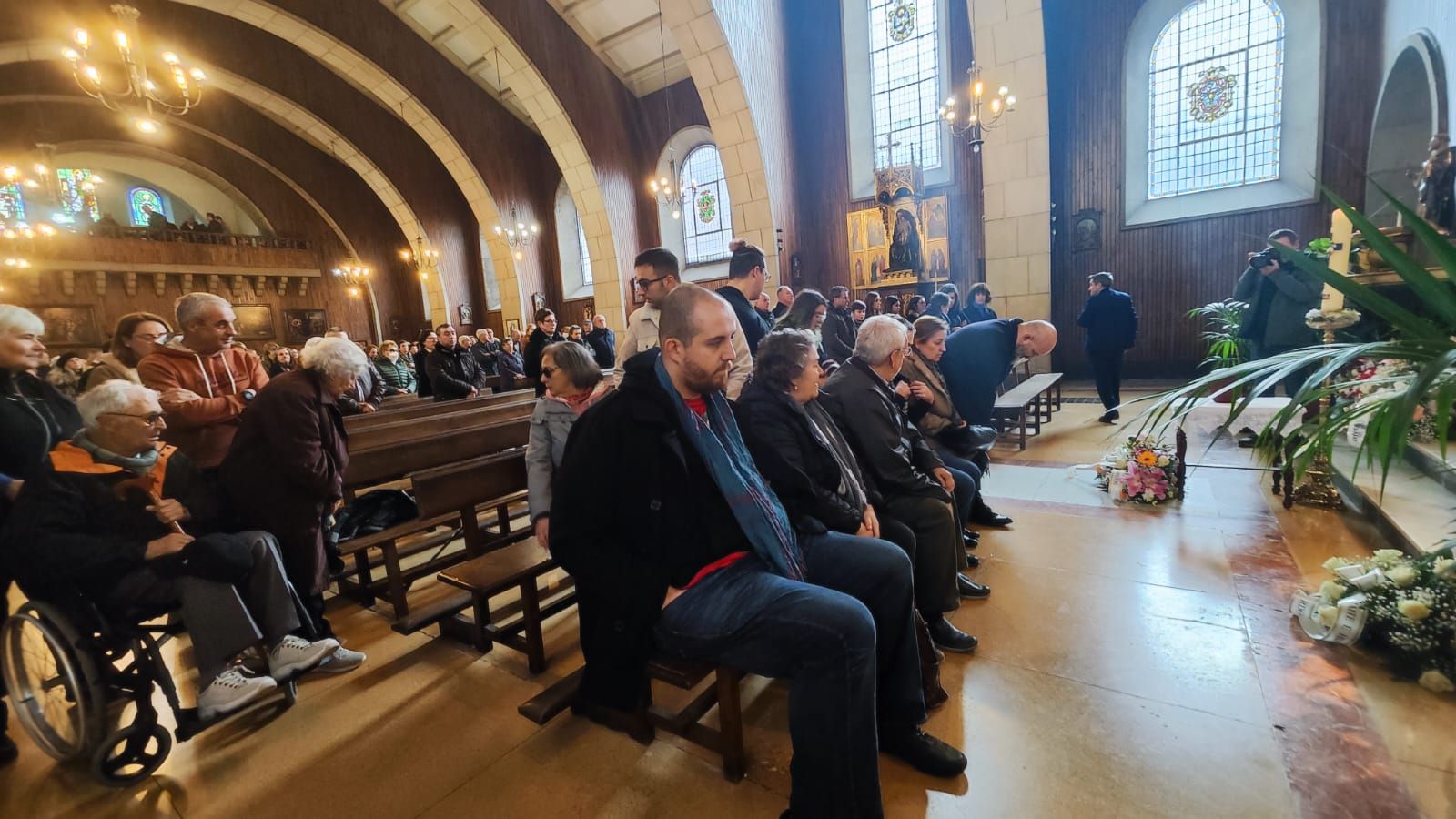 El funeral del exalcalde de Lena Gaudencio Tomillo