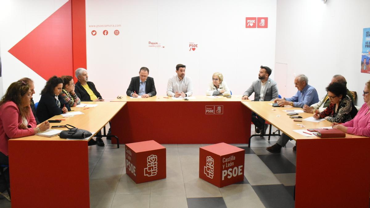 Una reunión de la Comisión Ejecutiva Provincial del PSOE de Zamora.