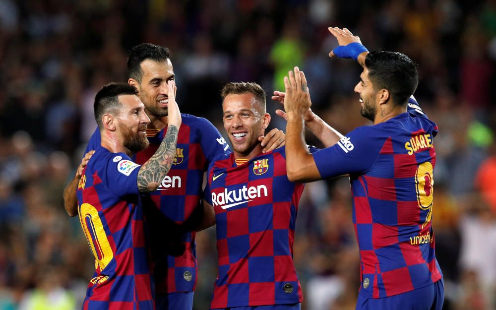 Les imatges del Barça - Vila-Real