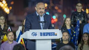 El candidato a la presidencia de la Generalitat, Alejandro Fernández, participa en el acto de inicio de campaña de las elecciones europeas