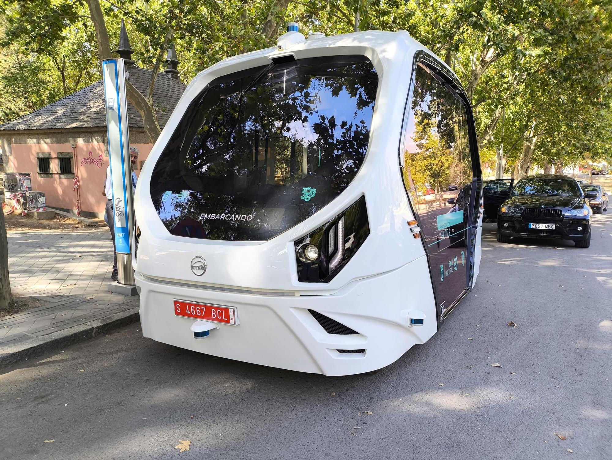 El autobús autónomo que recorre las calles de Madrid