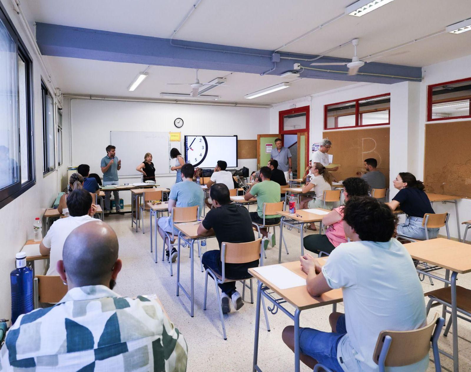 Imagen de archivo de un examen de oposiciones.