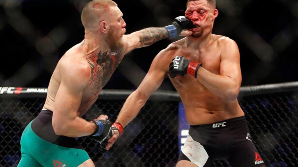 Conor McGregor salió triunfador de su duelo con Nate Díaz