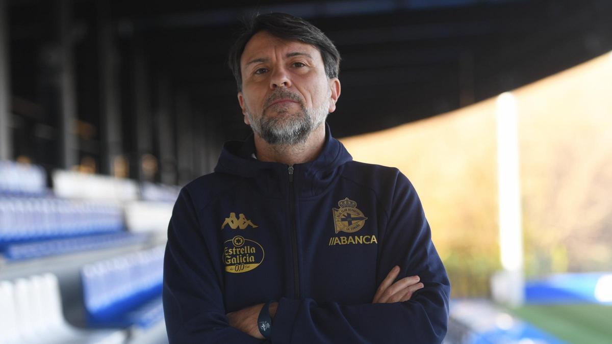 Ismael Arilla, en las instalaciones del Deportivo.