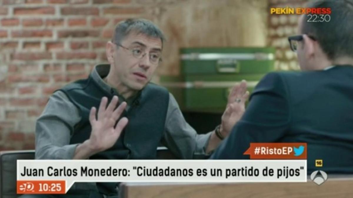 Monedero, con Risto, en 'Al rincón de pensar'