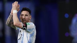 Messi con la camiseta de Argentina