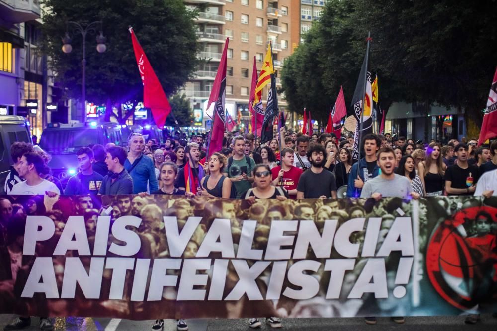 Manifestación 9 d'Octubre Valencia: tensión y altercados