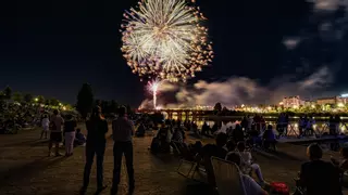 ¿Lloverá durante los fuegos? Este es el tiempo de esta noche en Badajoz