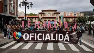 La jornada en la que la oficialidad del asturiano vio la rendija abierta: una marcha exigiendo "reconocimiento" y una negociación política sobre la mesa