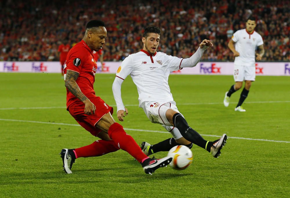 Las mejores imágenes de la final entre el Liverpool y el Sevilla.