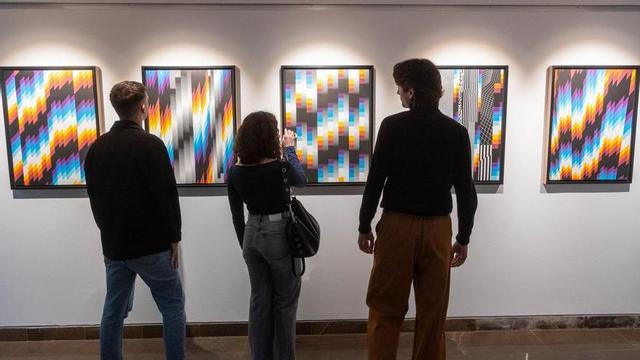 Obras de Felipe Pantone en el Mubag.