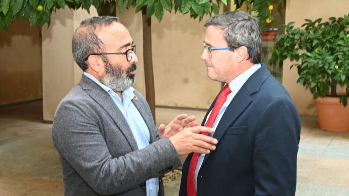 Morales y Gallardo, en una imagen de archivo en el Palacio Provincial de Cáceres.