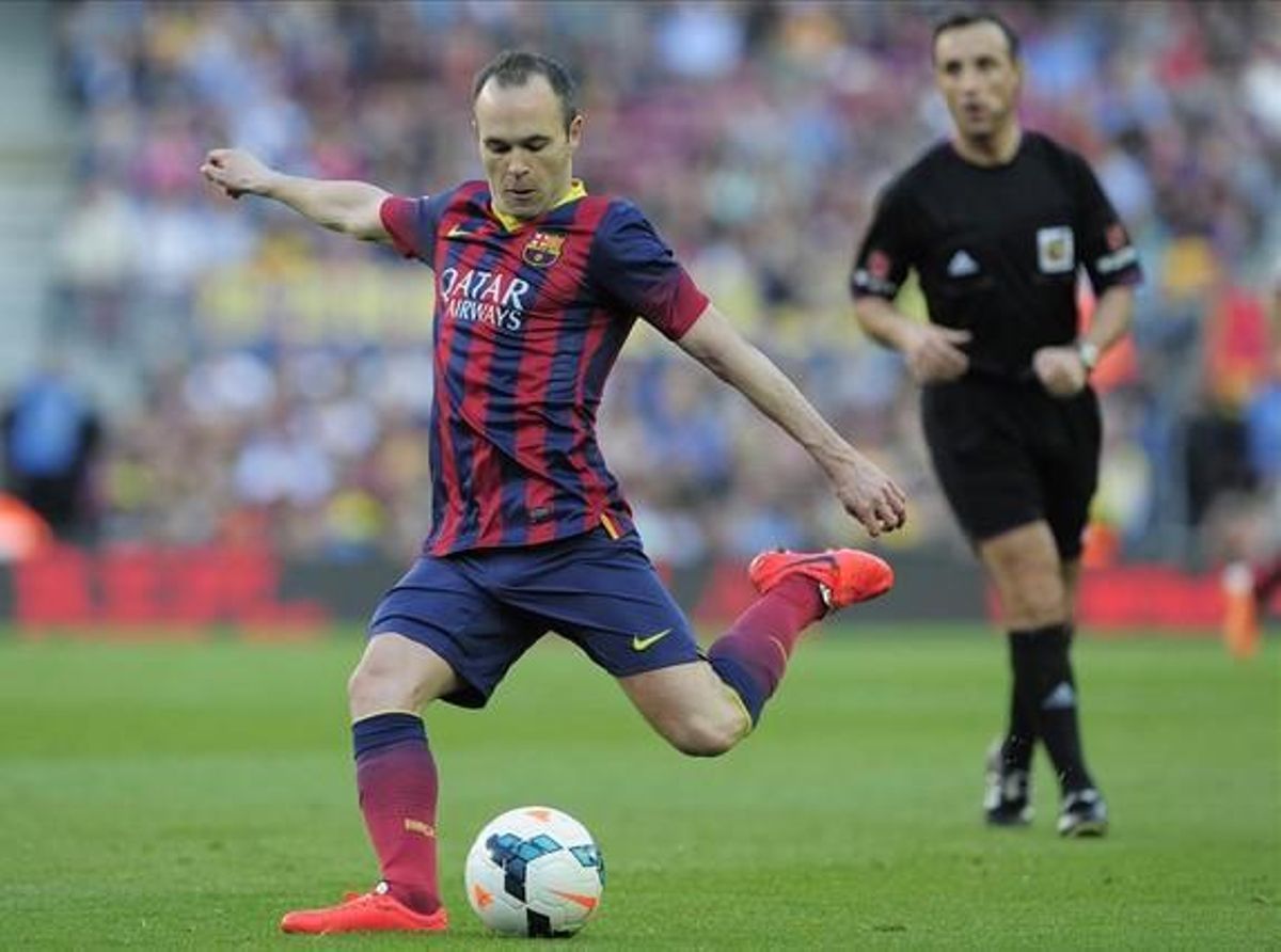 Andrés Iniesta, centrecampista del FC Barcelona. Andrés Iniesta, centrecampista del FC Barcelona.