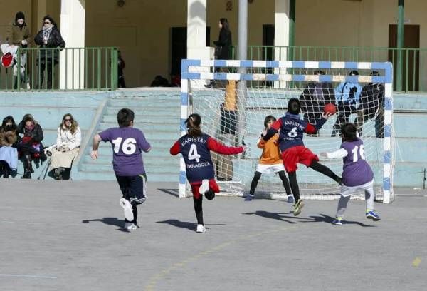 BALONMANO: Maristas-Casablanca (alevín masculino) / Maristas-Balonmano Aragón (infantil) / Maristas-Aragón Santa Isabel (benjamín mixto)