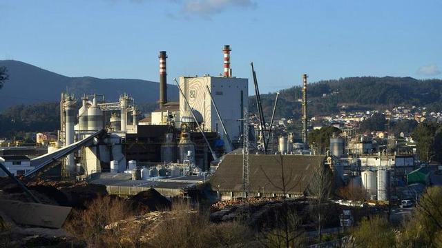 Fábrica de Ence en Pontevedra.