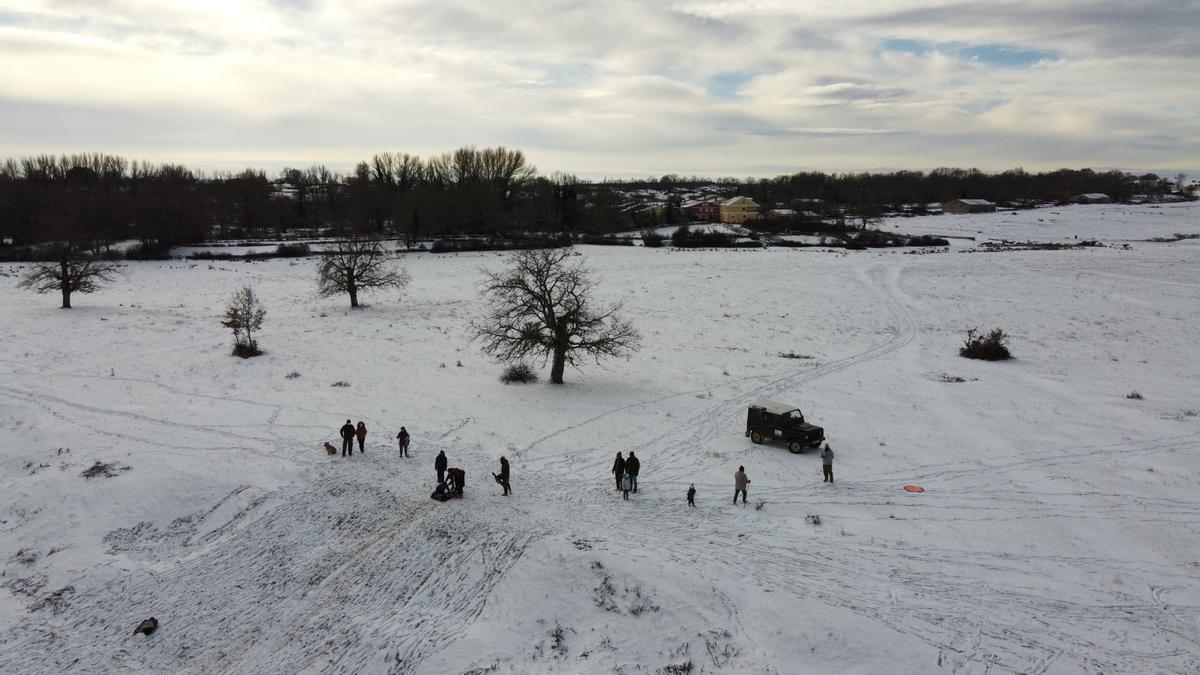 GALERÍA | La nieve del temporal Filomena llega a Aliste