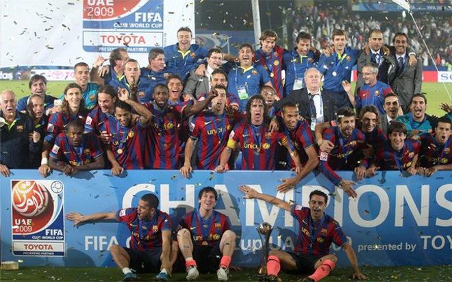 El FC Barcelona ganó el Mundial de Clubes 2009 ante el Estudiantes