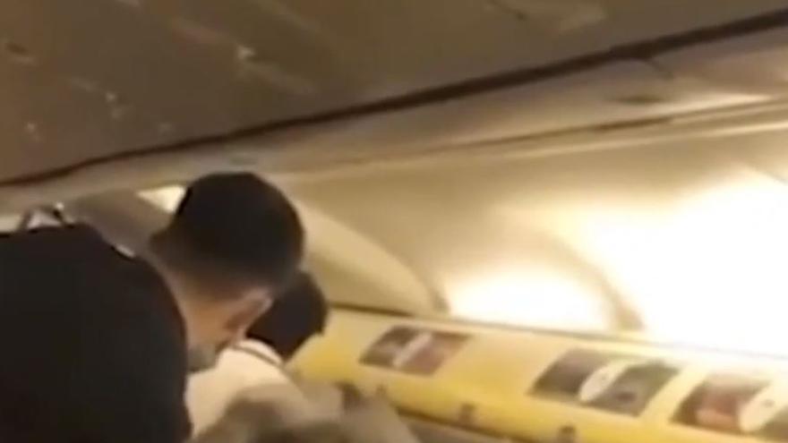 Un pasajero a un auxiliar de un vuelo que salió de Canarias: "Voy a romperte la cabeza"
