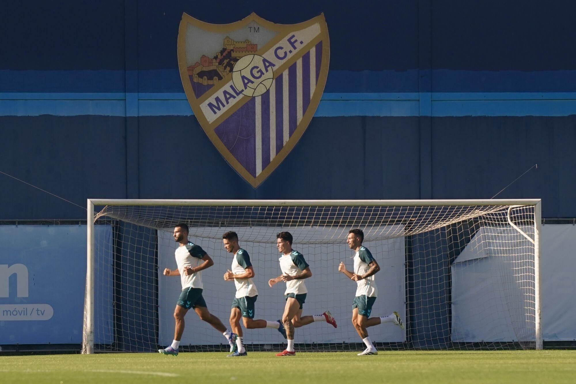 Primer entrenamiento del Málaga CF para la pretemporada