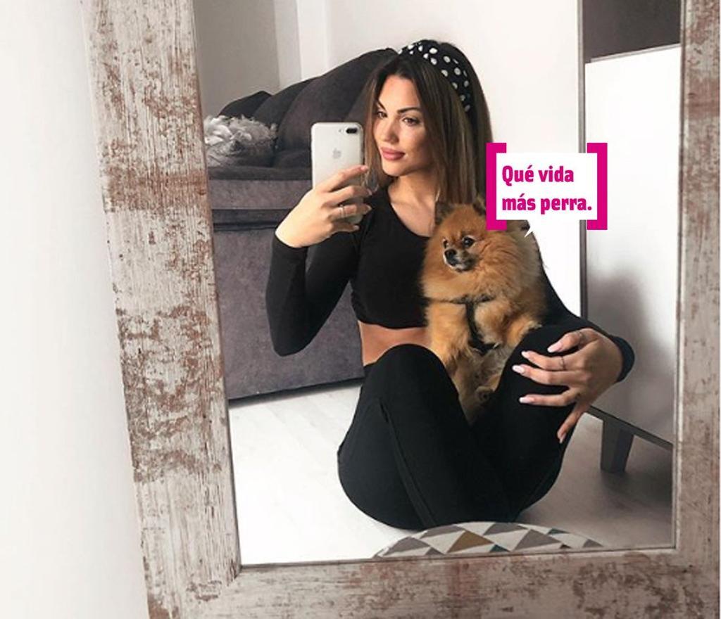 Melodie con su perro