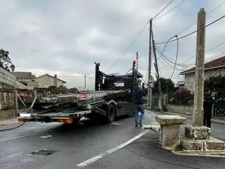 Un cruceiro de Castrelo sufre destrozos graves por segunda vez en tres años
