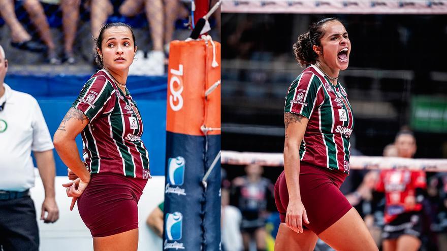 Embarazada de cinco meses: así ha salido a jugar Priscila Heldes un partido de voleibol profesional