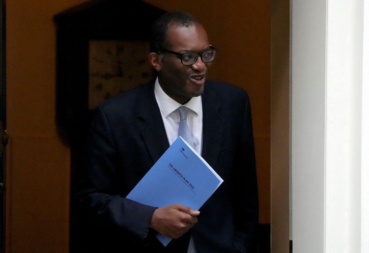 El ministro británico de Finanzas, Kwasi Kwarteng.