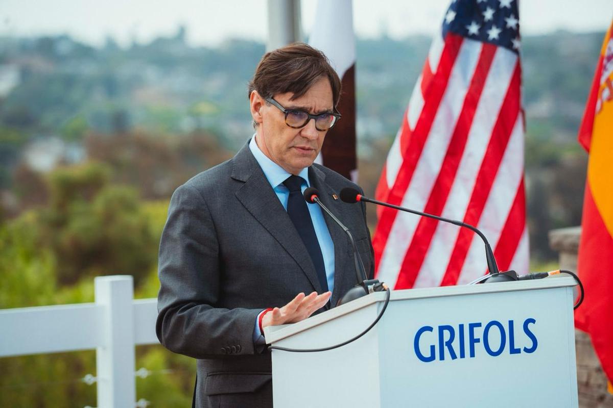 El president, Salvador Illa, en su viaje reciente a Estados Unidos.