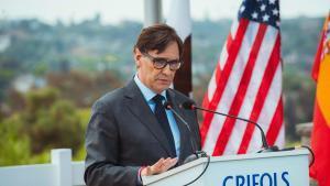 El president, Salvador Illa, en su viaje reciente a Estados Unidos.