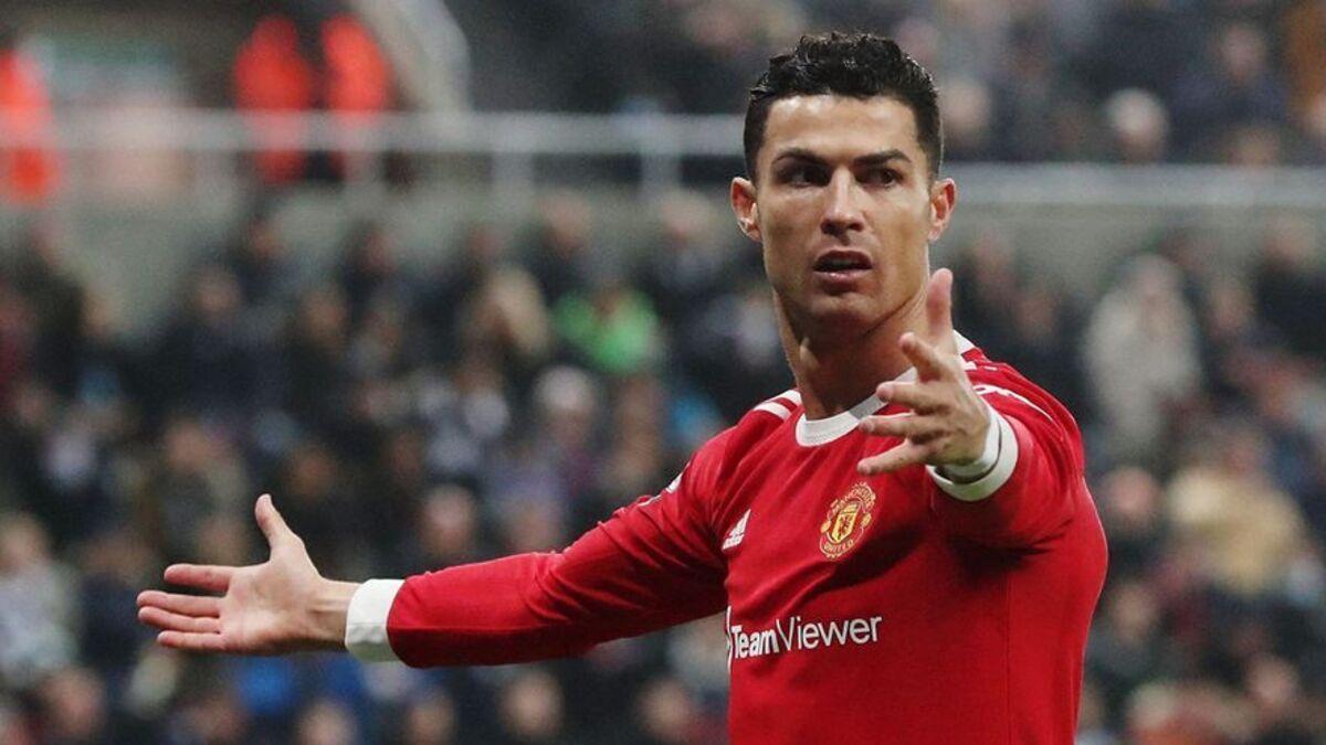 Cristiano Ronaldo, en un partido con el Manchester United.