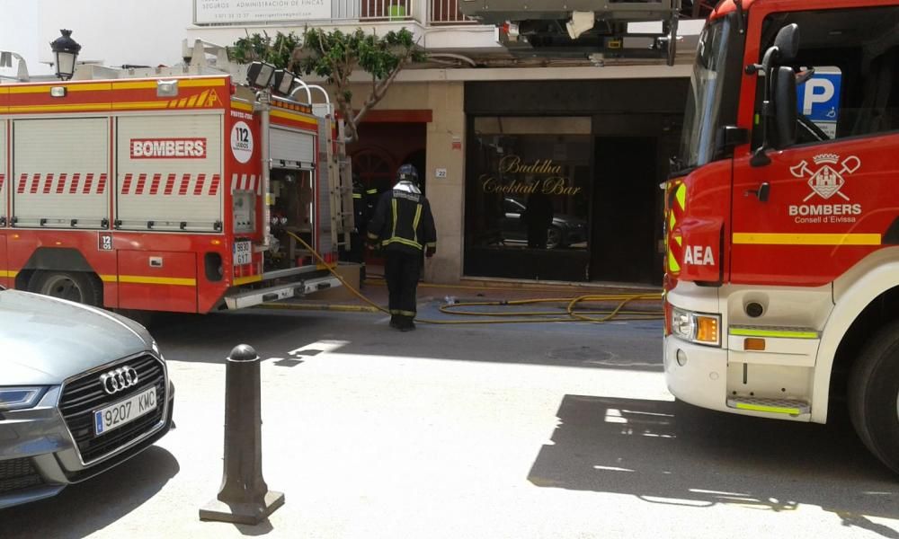 Alarma por un incendio en Santa Eulària