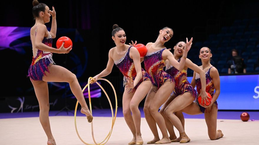 Tricampeonas de Europa las valencianas Marina Cortelles y Lucía Muñoz con el conjunto sénior de Alejandra Quereda en Tallin