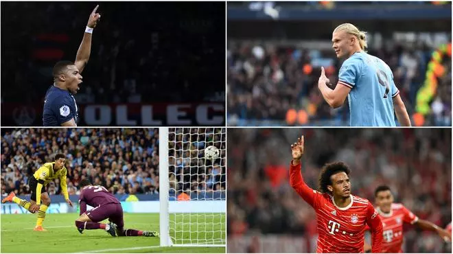 Así está el ranking goleador en la Champions League