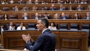 Pedro Sánchez, en el Congreso de los Diputados