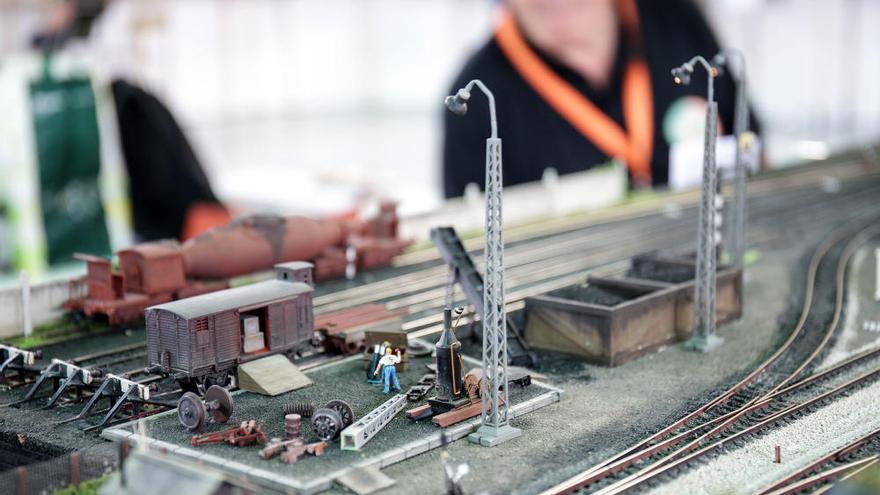 Modelismo ferroviario en Madrid en una exposición de maquetas de trenes y  vías